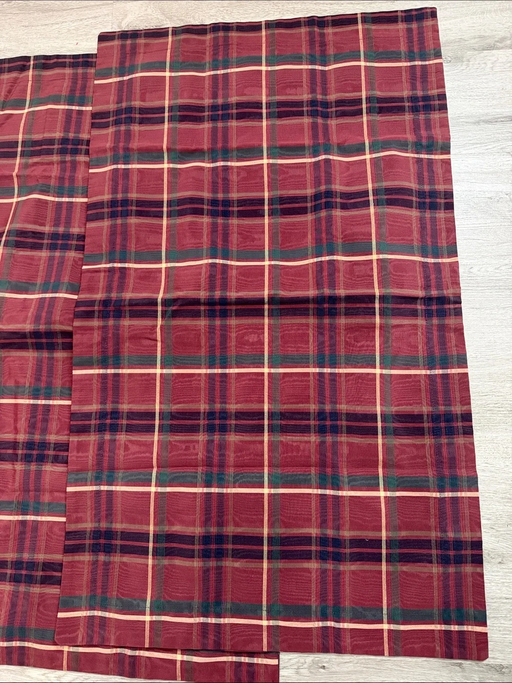 Regent Tartan Plaid Bold Checked Shams Set King Sz